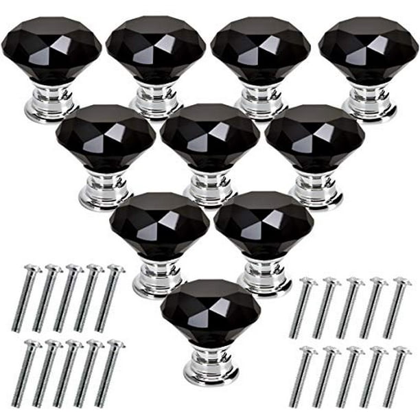 Diameter 30mm Diamond Shape Crystal Glass Cabinet Knobs 10pcs Diameter 30mm Diamond Shape Crystal Glass Cabinet Knobs 10pcs